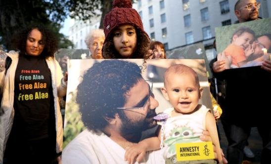 Alaa Abd El-Fattah vigil
